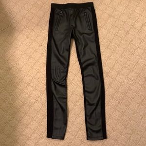 BCBG leather leggings